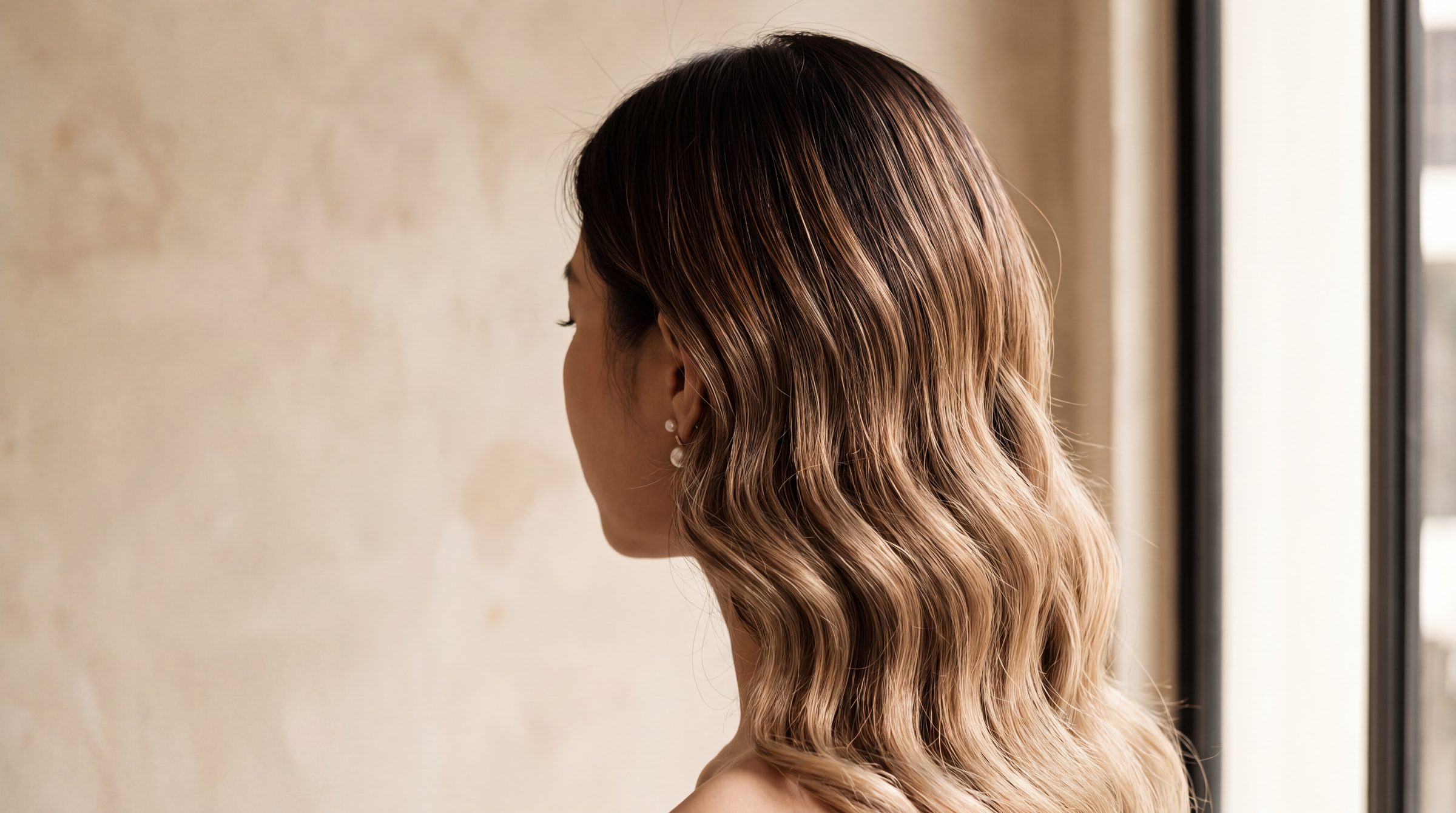 Finished balayage colour work at The Gallery Hair Studios