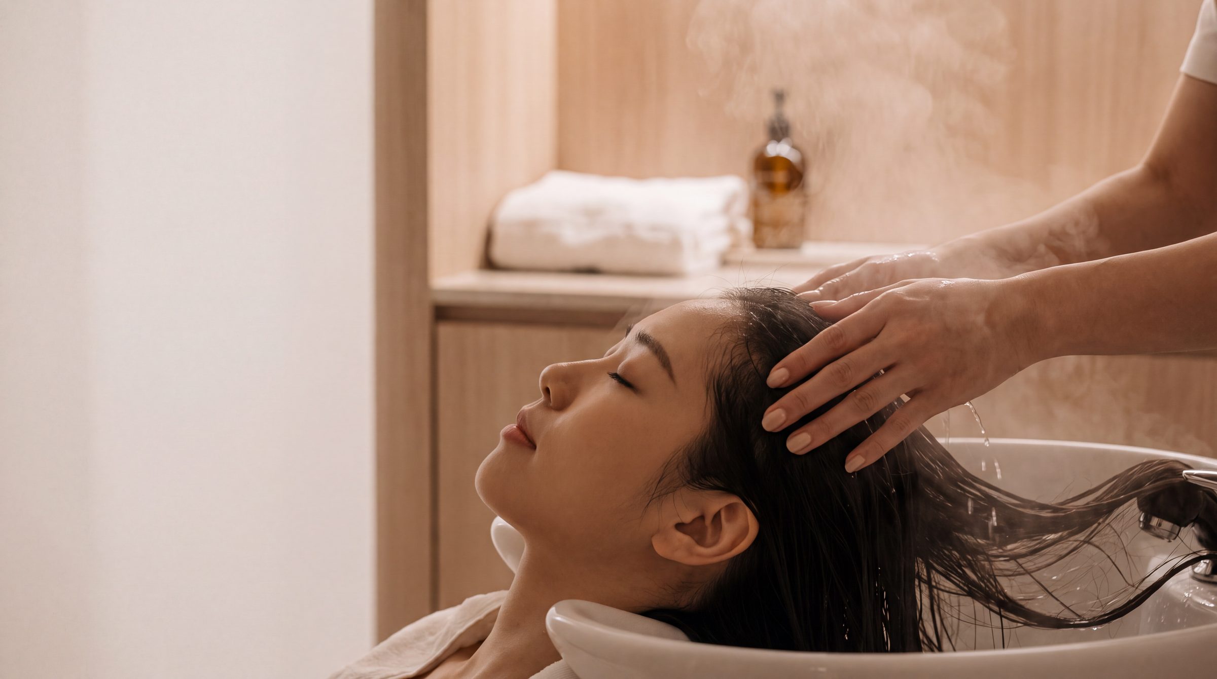 A Japanese-style head spa treatment at The Gallery Hair Studios