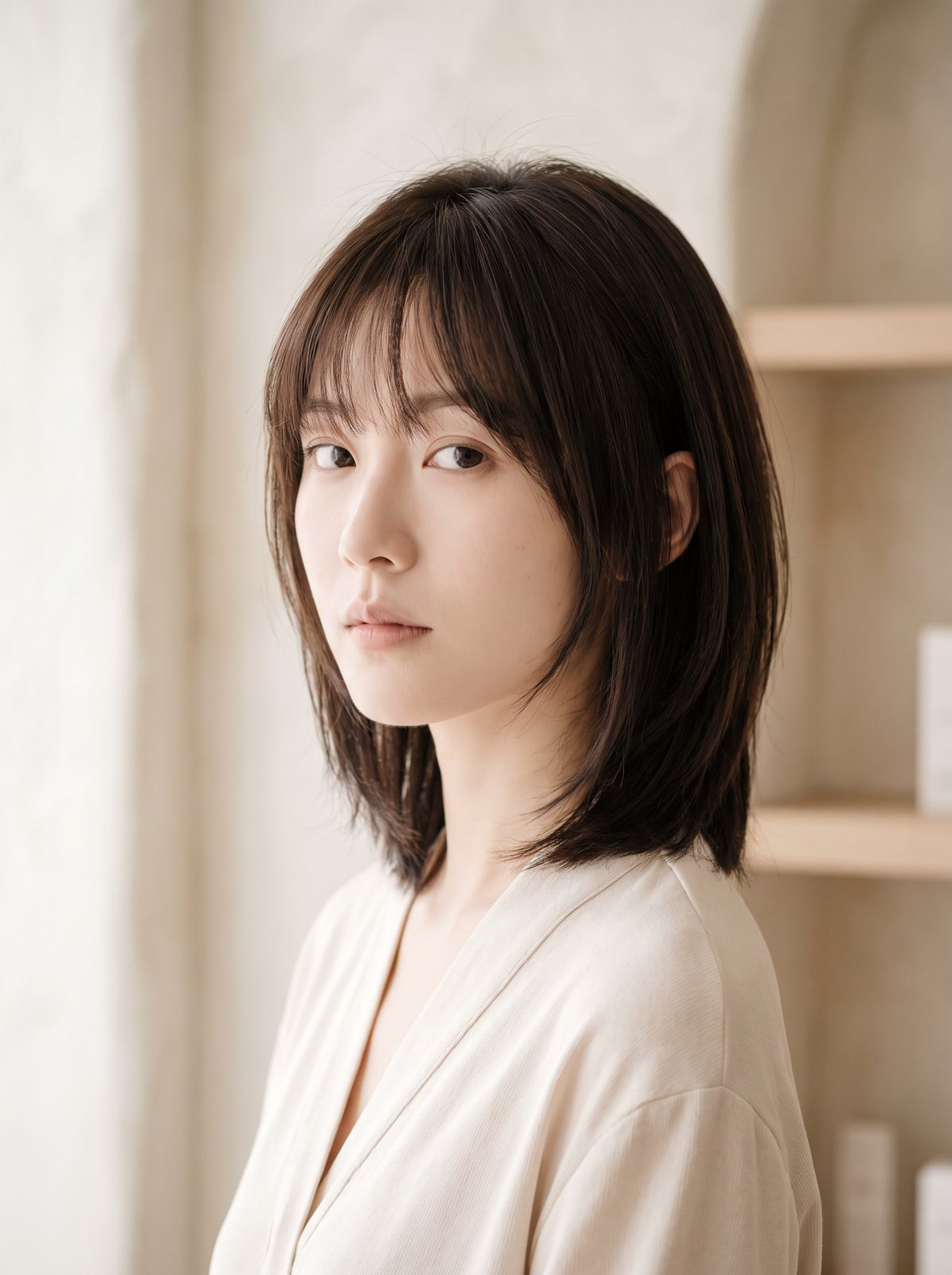 A Japanese-style layered cut by The Gallery Hair Studios